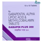 Gabapin Plus 300 Tablet 10's, Pack of 10 TABLETS
