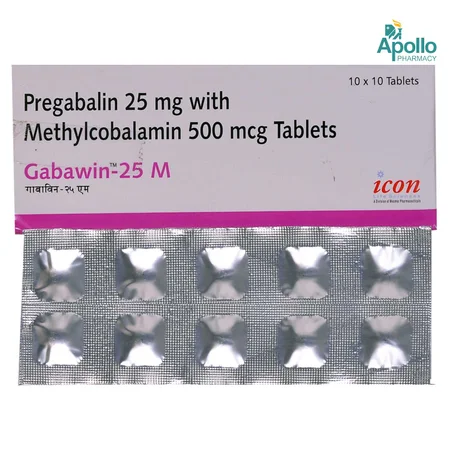 Gabawin-25 M Tablet 10's