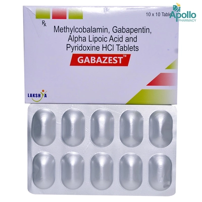 GABAZEST TABLET, Pack of 10 TABLETS