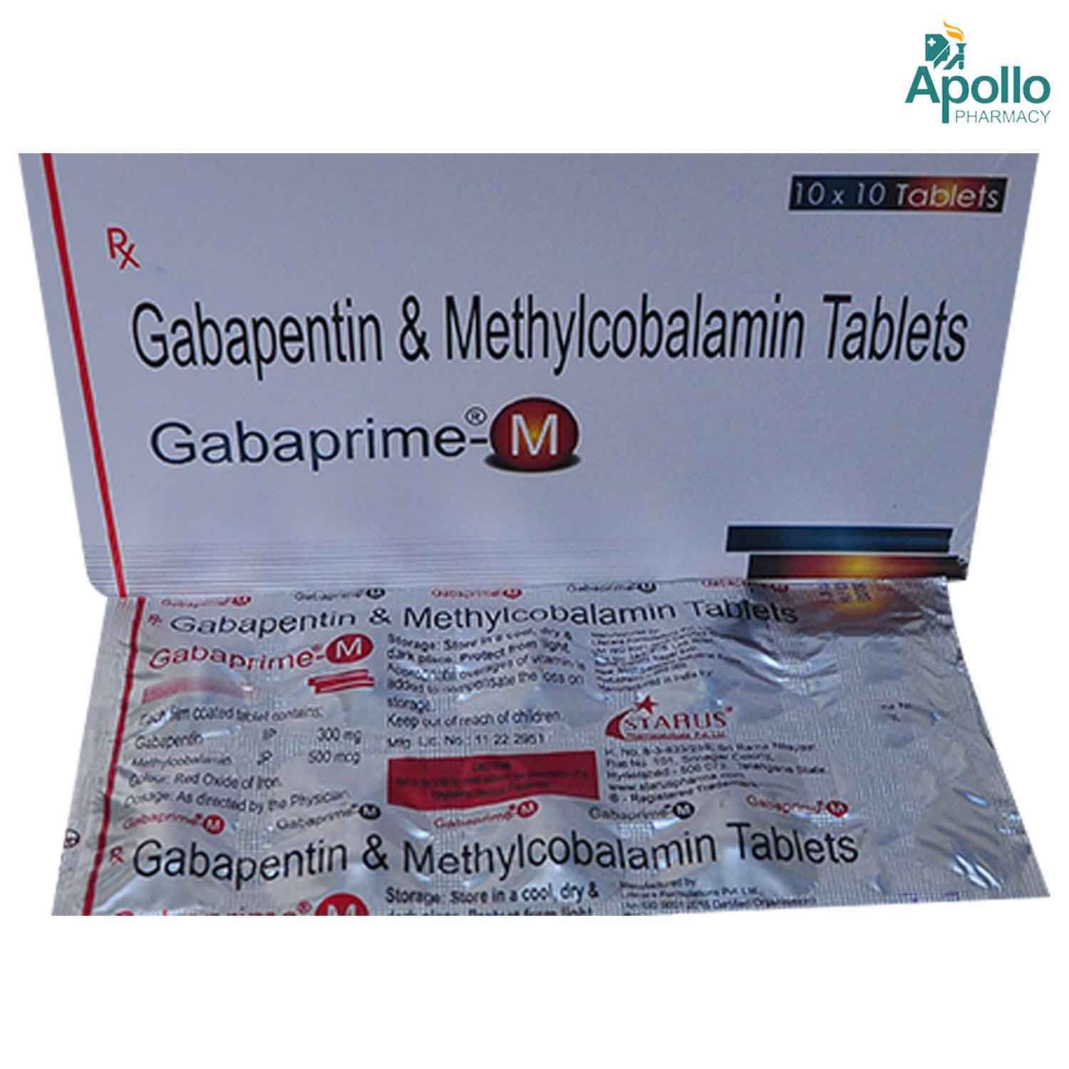 Gabaprime-M Tablet 10's, Pack of 10 TABLETS Gabaprime-M Tablet 10's, Pack of 10 TABLETS