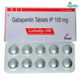 Gabalip-100 Tablet 10's, Pack of 10 TABLETS