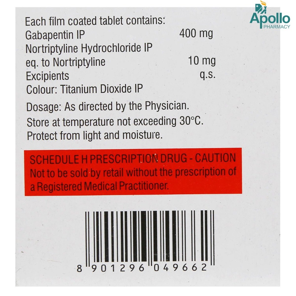Gabantin-NT Tablet 10's, Pack of 10 TABLETS Gabantin-NT Tablet 10's, Pack of 10 TABLETS