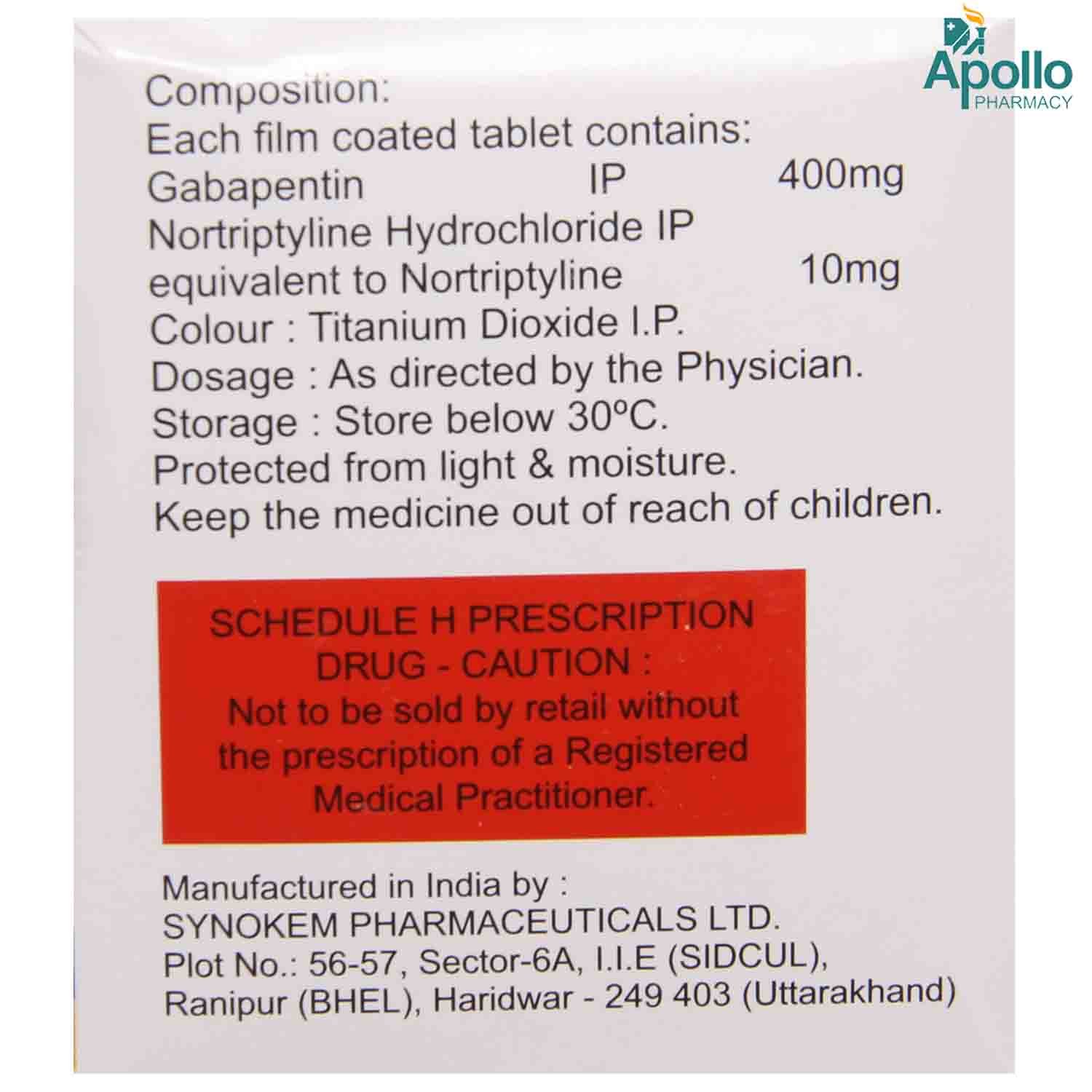 Gabastone NT Tablet 10's, Pack of 10 TABLETS Gabastone NT Tablet 10's, Pack of 10 TABLETS