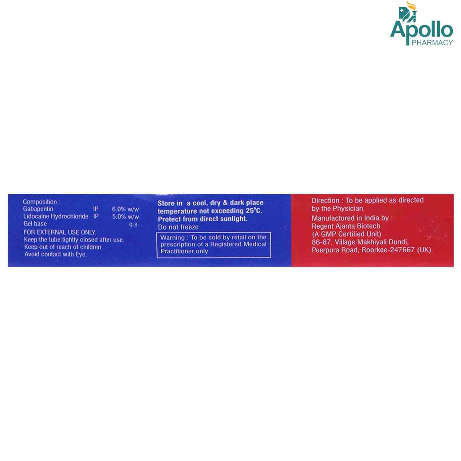 Gabasmooth Gel 30 gm, Pack of 1 GEL Gabasmooth Gel 30 gm, Pack of 1 GEL