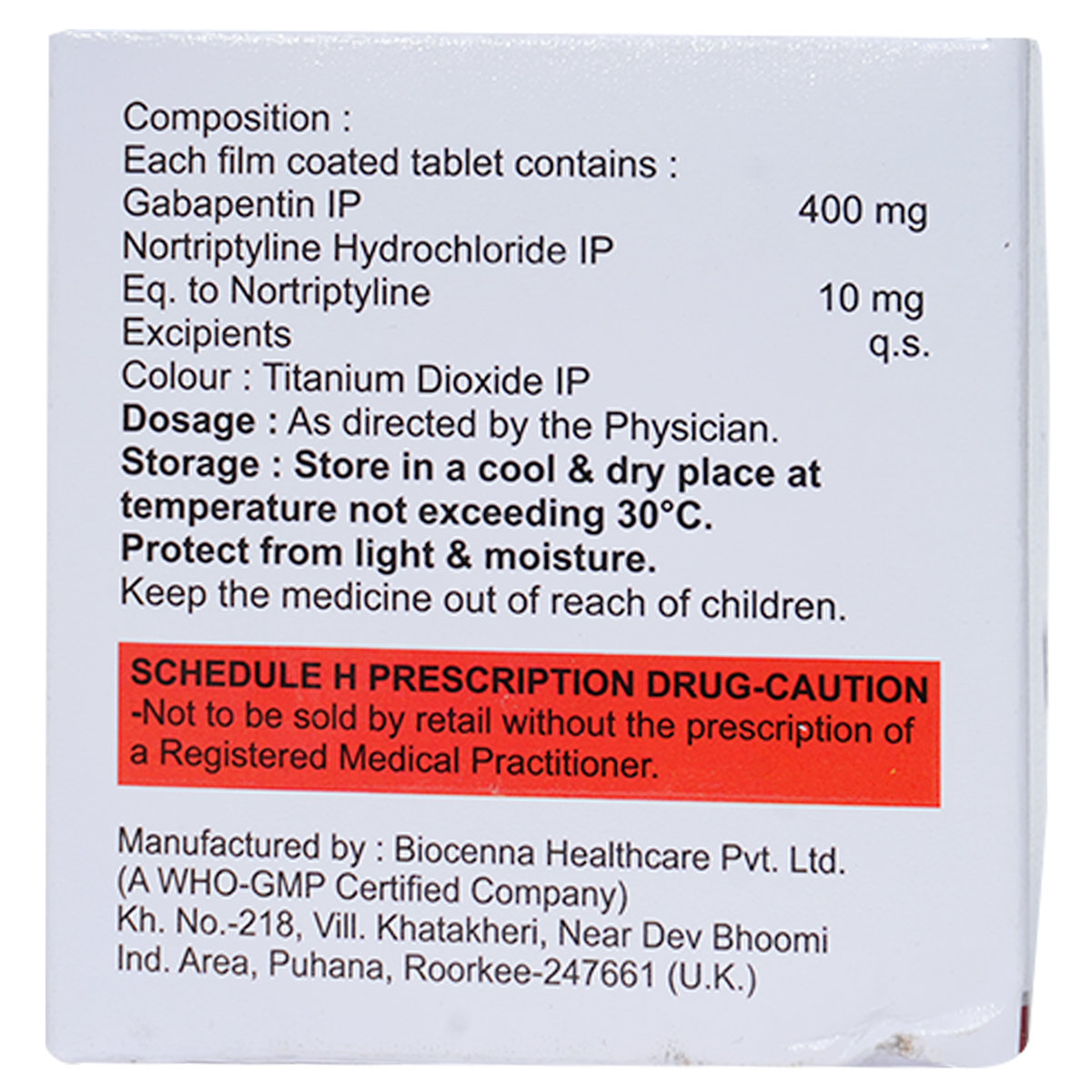 Gabaqube NT 400 Tablet 10's, Pack of 10 Gabaqube NT 400 Tablet 10's, Pack of 10