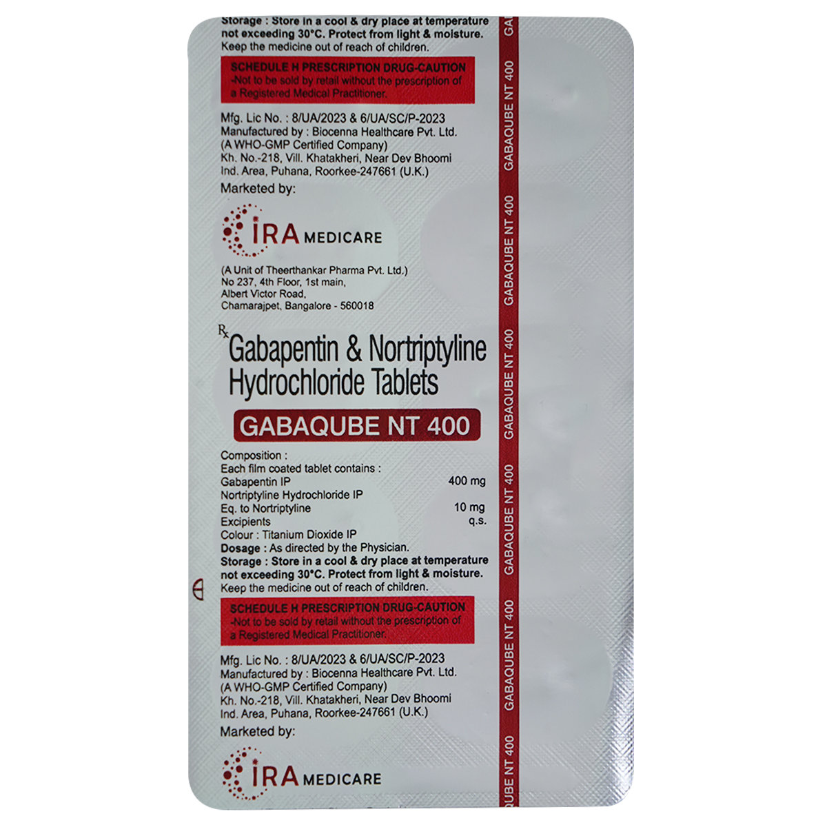 Gabaqube NT 400 Tablet 10's, Pack of 10 Gabaqube NT 400 Tablet 10's, Pack of 10