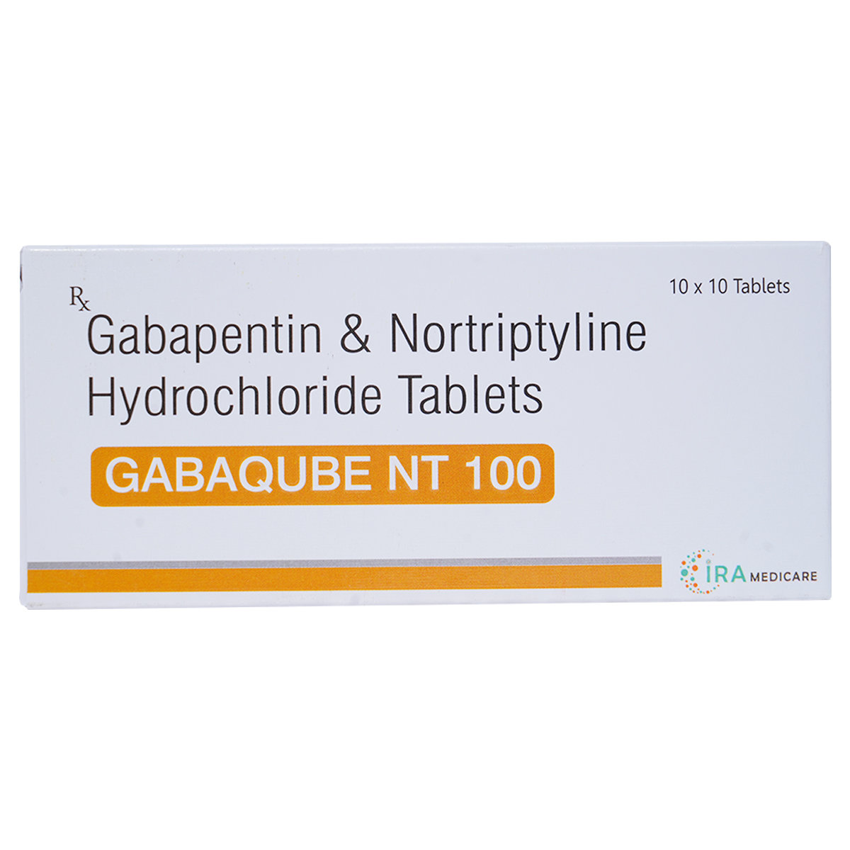 Gabaqube NT 100 Tablet 10's, Pack of 10 Gabaqube NT 100 Tablet 10's, Pack of 10