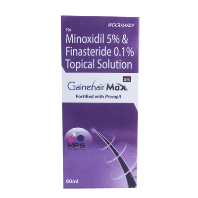 Gainehair Max 5% Solution 60 ml, Pack of 1 Solution