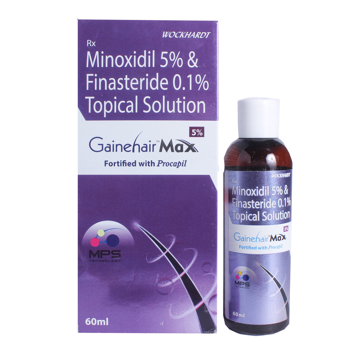 Gainehair Max 5% Solution 60 ml, Pack of 1 Solution Gainehair Max 5% Solution 60 ml, Pack of 1 Solution