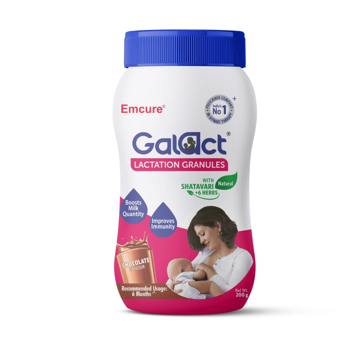 Galact Lactation Granules Chocolate Flavour with Shatavari, 200 gm, Pack of 1 Galact Lactation Granules Chocolate Flavour with Shatavari, 200 gm, Pack of 1