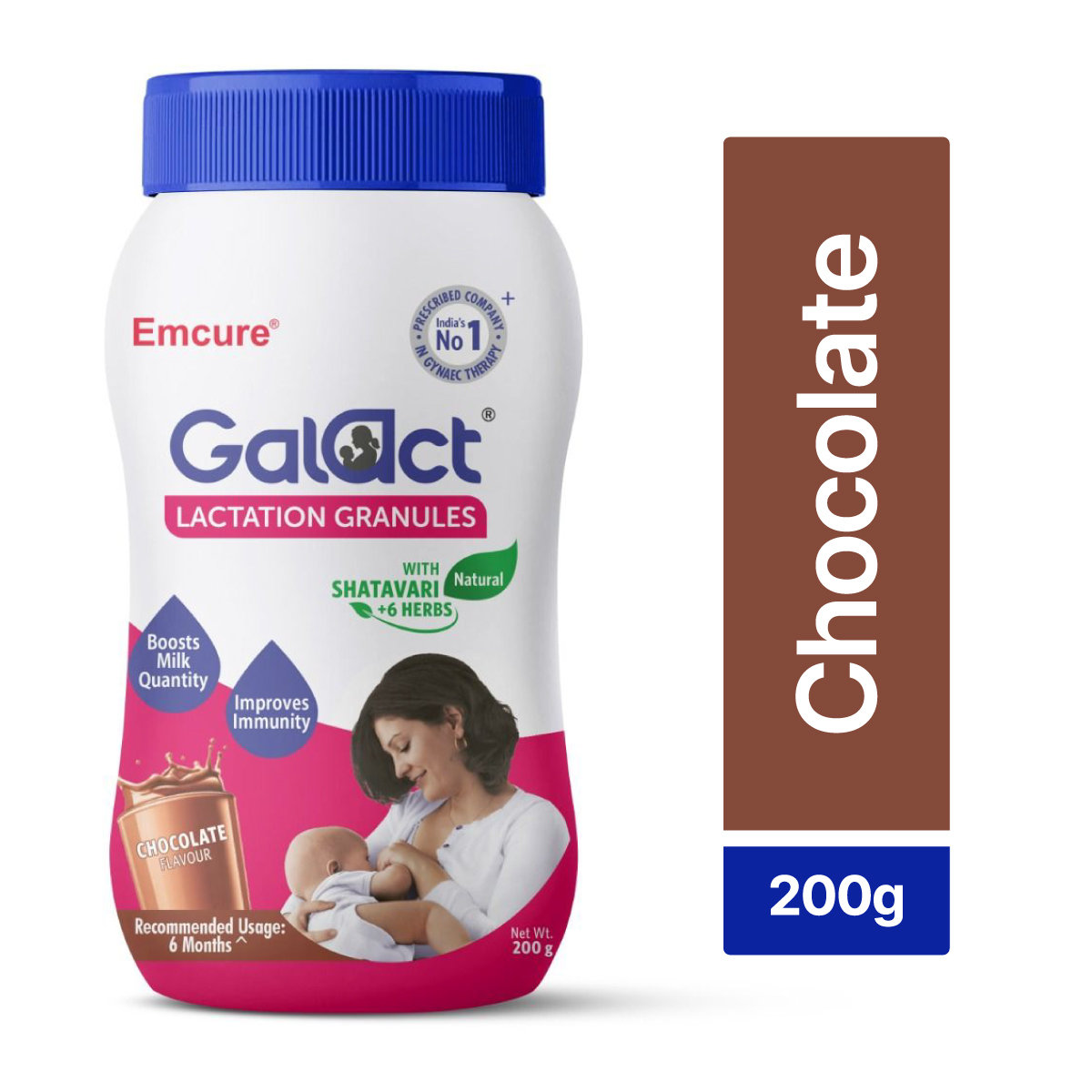 Galact Lactation Granules Chocolate Flavour with Shatavari, 200 gm, Pack of 1 Galact Lactation Granules Chocolate Flavour with Shatavari, 200 gm, Pack of 1