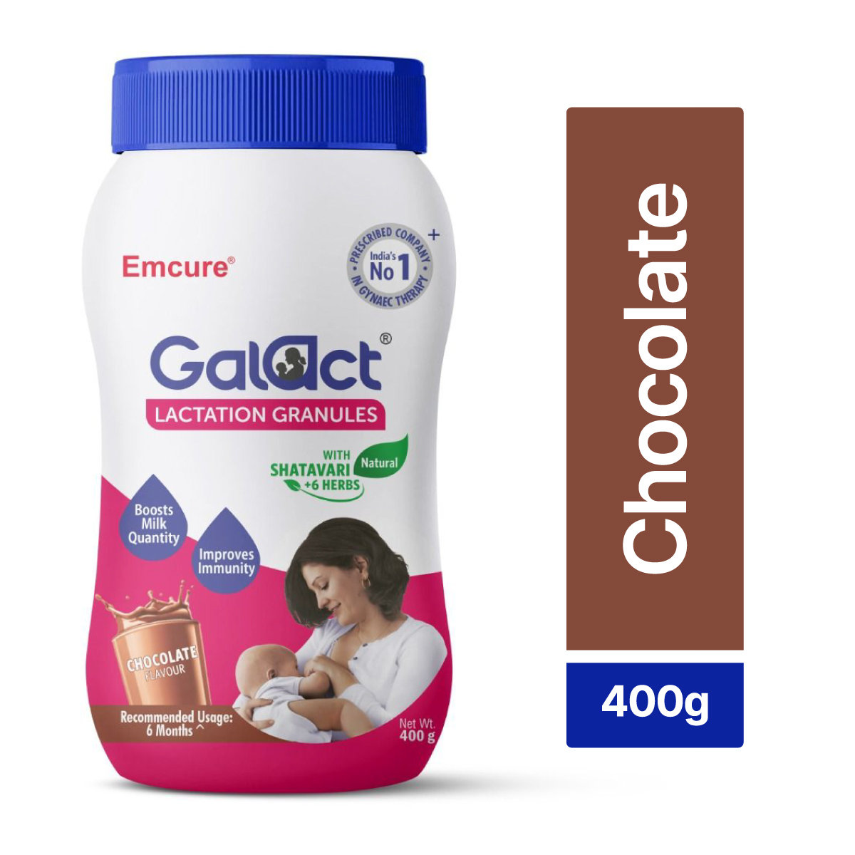 Galact Lactation Granules Chocolate Flavour with Shatavari, 400 gm, Pack of 1 Galact Lactation Granules Chocolate Flavour with Shatavari, 400 gm, Pack of 1