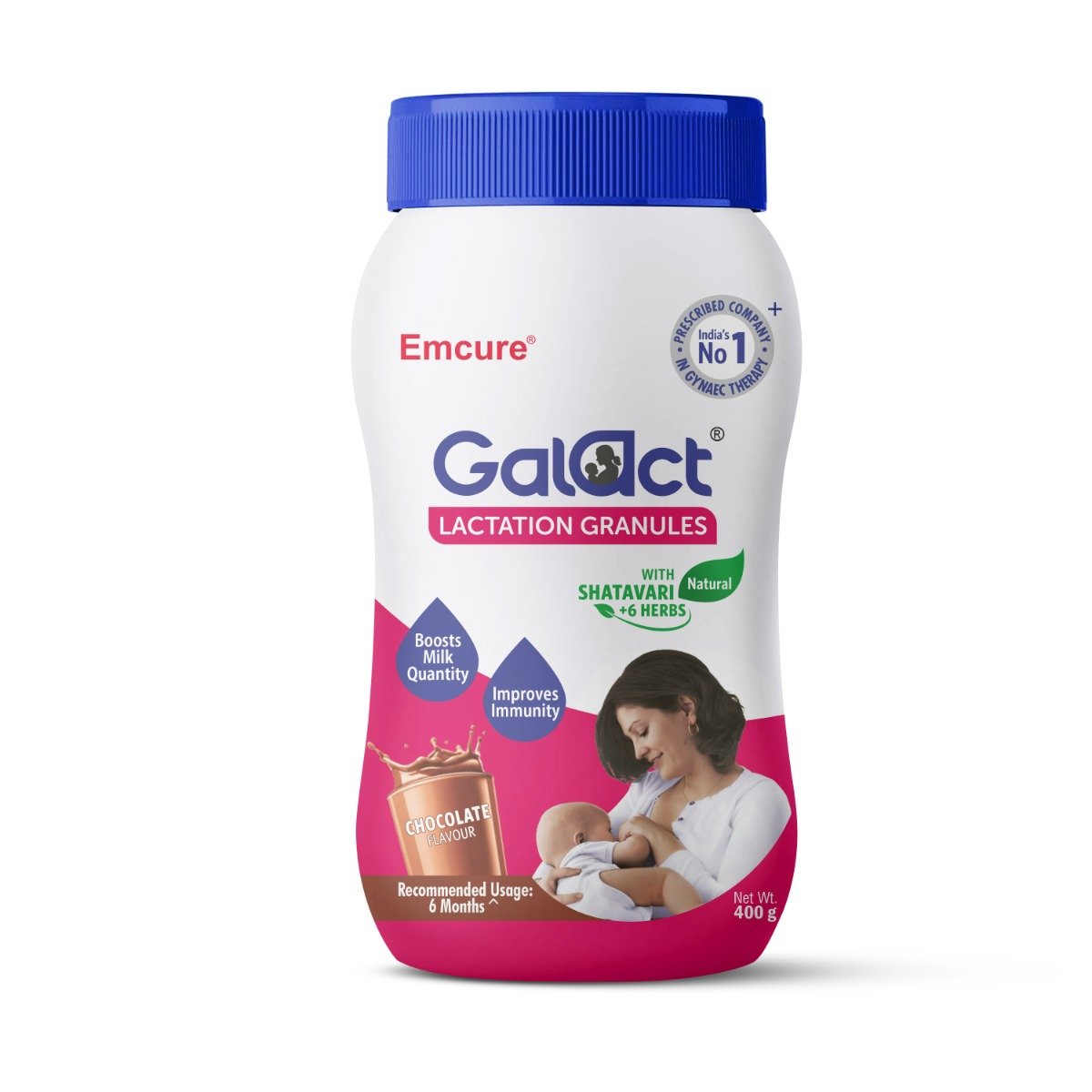 Galact Lactation Granules Chocolate Flavour with Shatavari, 400 gm, Pack of 1 Galact Lactation Granules Chocolate Flavour with Shatavari, 400 gm, Pack of 1