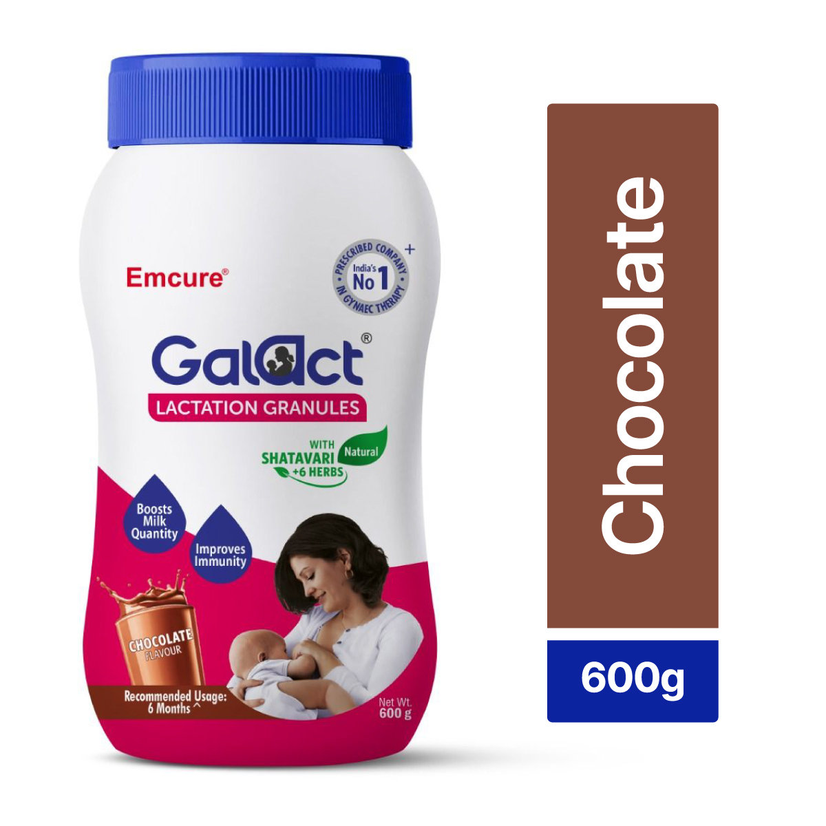 Galact Lactation Granules Chocolate Flavour with Shatavari, 600 gm, Pack of 1 Galact Lactation Granules Chocolate Flavour with Shatavari, 600 gm, Pack of 1