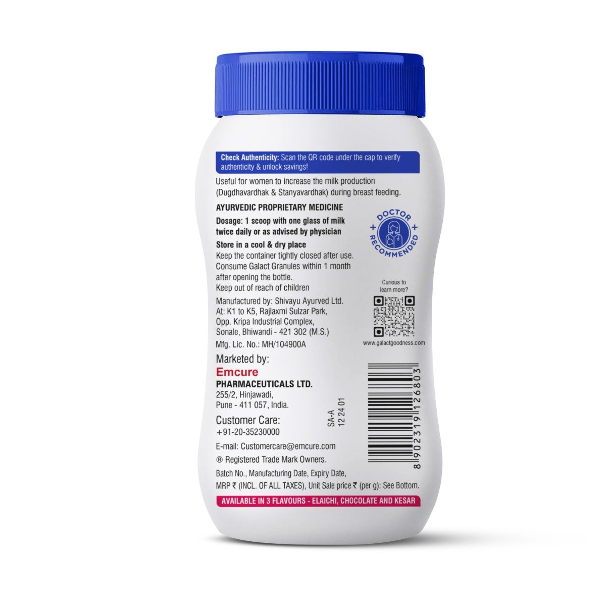 Galact Lactation Granules Elaichi Flavour with Shatavari, 600 gm, Pack of 1 Galact Lactation Granules Elaichi Flavour with Shatavari, 600 gm, Pack of 1