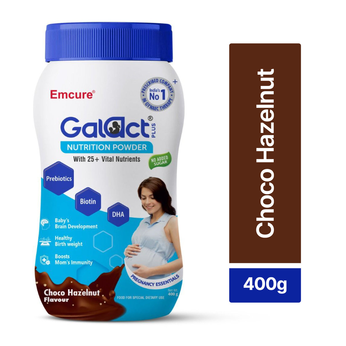 Galact Plus Pregnancy Nutrition Choco Hazelnut Flavour Powder, 400 gm, Pack of 1 Galact Plus Pregnancy Nutrition Choco Hazelnut Flavour Powder, 400 gm, Pack of 1