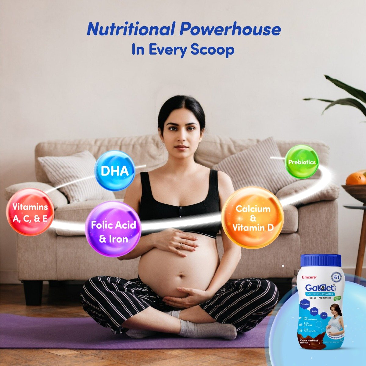 Galact Plus Pregnancy Nutrition Choco Hazelnut Flavour Powder, 400 gm, Pack of 1 Galact Plus Pregnancy Nutrition Choco Hazelnut Flavour Powder, 400 gm, Pack of 1