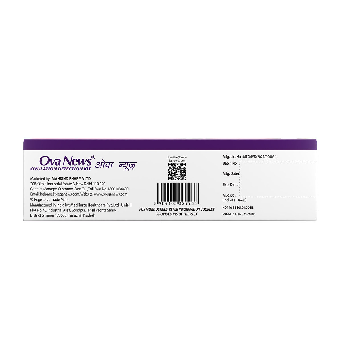 Ova News Ovulation Detection Kit, 6 Count, Pack of 1 Ova News Ovulation Detection Kit, 6 Count, Pack of 1