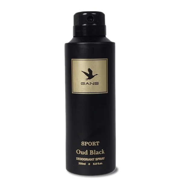Gans Sport Oud Black Deodorant Spray, 200 ml