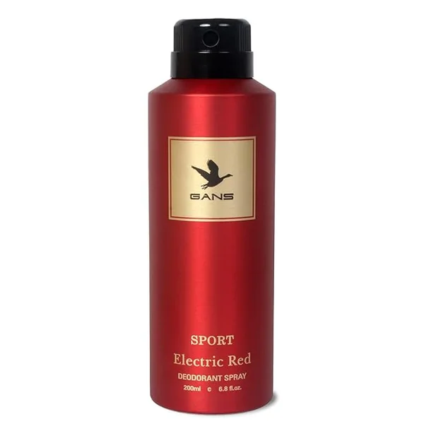 Gans Sport Electric Red Deodorant Spray, 200 ml