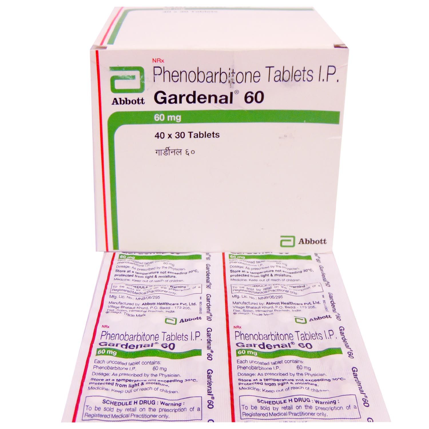 Gardenal 60 Tablet 30's Gardenal 60 Tablet 30's