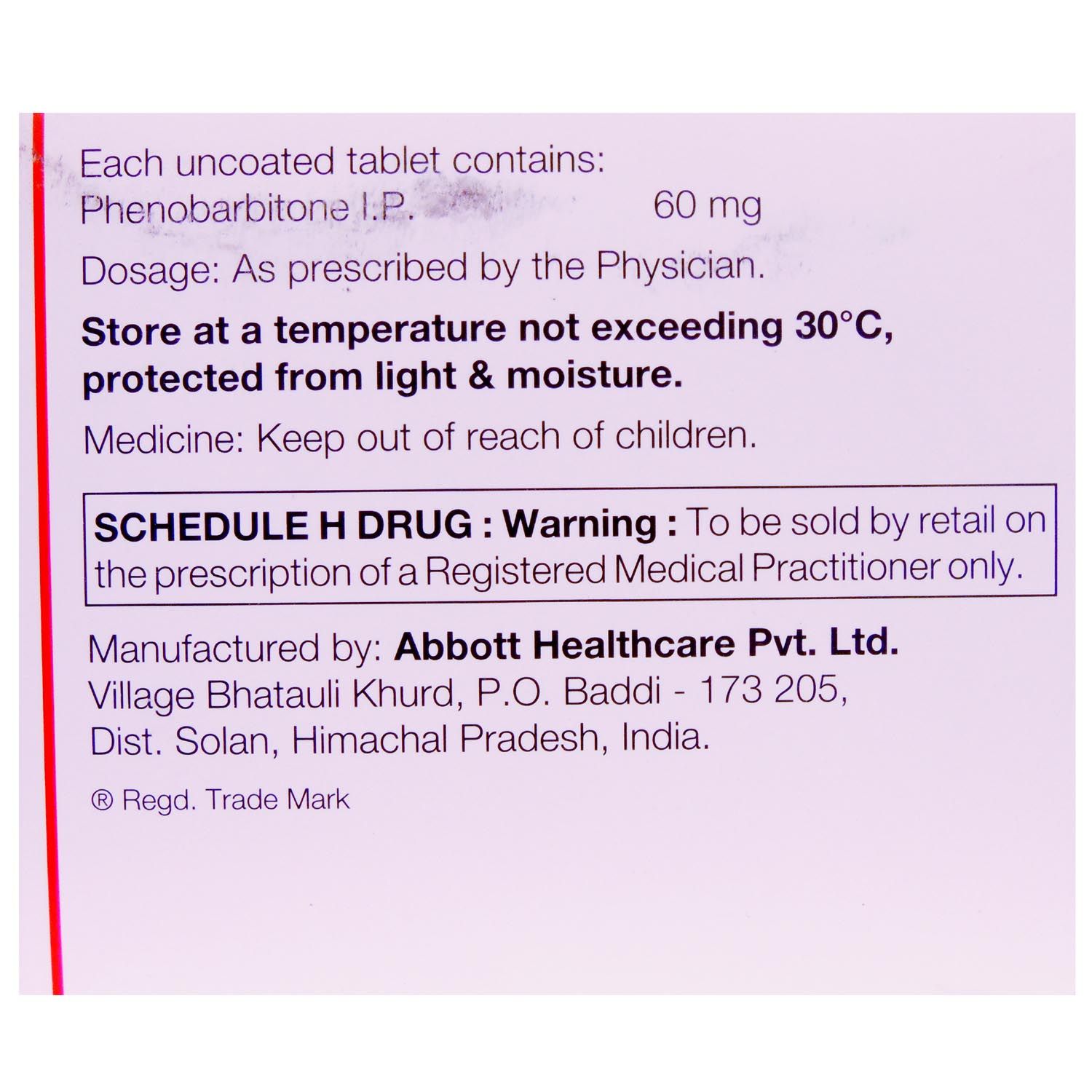 Gardenal 60 Tablet 30's Price, Uses, Side Effects, Composition Apollo