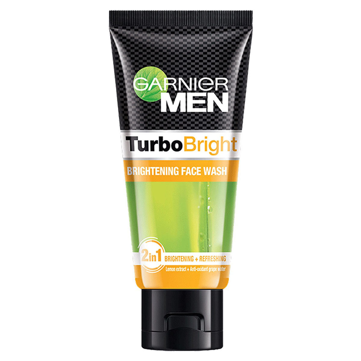 Garnier Men Turbo Bright Brightening Face Wash 50 gm | Lemon Extract & Grape Water | Fight Pollution | Deeply Cleanses & Refreshes | Brightens Skin | For Men, Pack of 1 Garnier Men Turbo Bright Brightening Face Wash 50 gm | Lemon Extract & Grape Water | Fight Pollution | Deeply Cleanses & Refreshes | Brightens Skin | For Men, Pack of 1