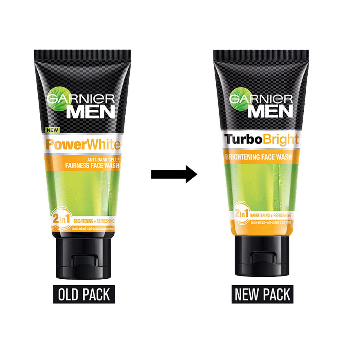 Garnier Men Turbo Bright Brightening Face Wash 50 gm | Lemon Extract & Grape Water | Fight Pollution | Deeply Cleanses & Refreshes | Brightens Skin | For Men, Pack of 1 Garnier Men Turbo Bright Brightening Face Wash 50 gm | Lemon Extract & Grape Water | Fight Pollution | Deeply Cleanses & Refreshes | Brightens Skin | For Men, Pack of 1