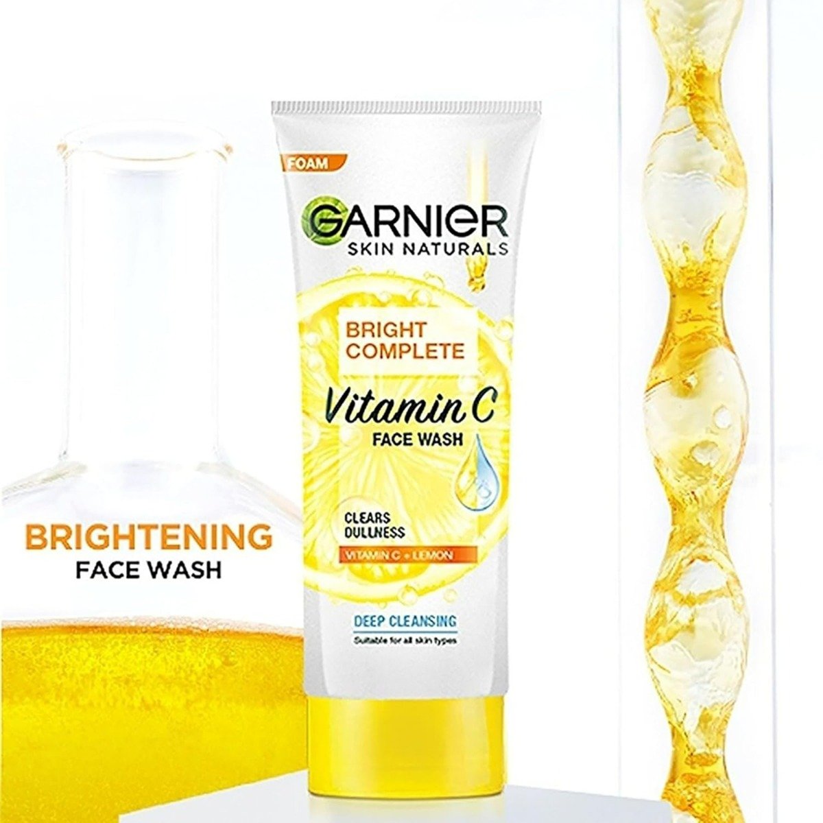 Garnier Bright Complete Vitamin C Face Wash, 100 gm, Pack of 1 Garnier Bright Complete Vitamin C Face Wash, 100 gm, Pack of 1
