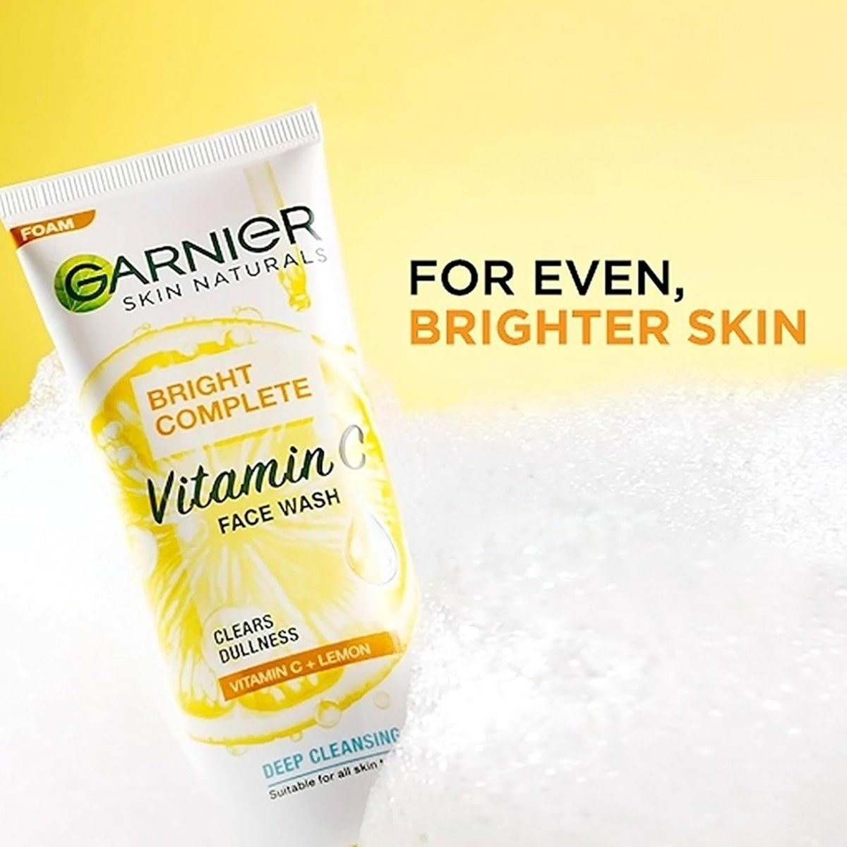 Garnier Bright Complete Vitamin C Face Wash, 50 gm, Pack of 1 Garnier Bright Complete Vitamin C Face Wash, 50 gm, Pack of 1