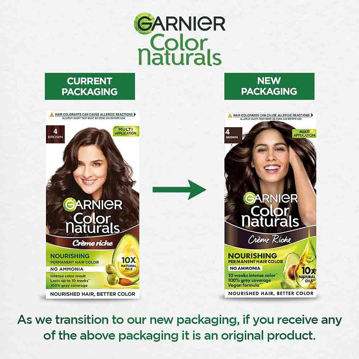 Garnier Color Naturals Creme Riche Shade 4 Brown Hair Color, 1 Kit, Pack of 1 Garnier Color Naturals Creme Riche Shade 4 Brown Hair Color, 1 Kit, Pack of 1