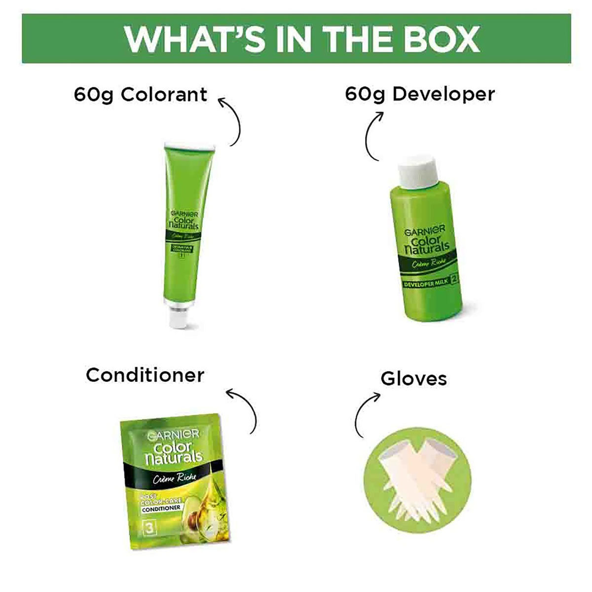 Garnier Color Naturals Creme Riche Shade 4 Brown Hair Color, 1 Kit, Pack of 1 Garnier Color Naturals Creme Riche Shade 4 Brown Hair Color, 1 Kit, Pack of 1