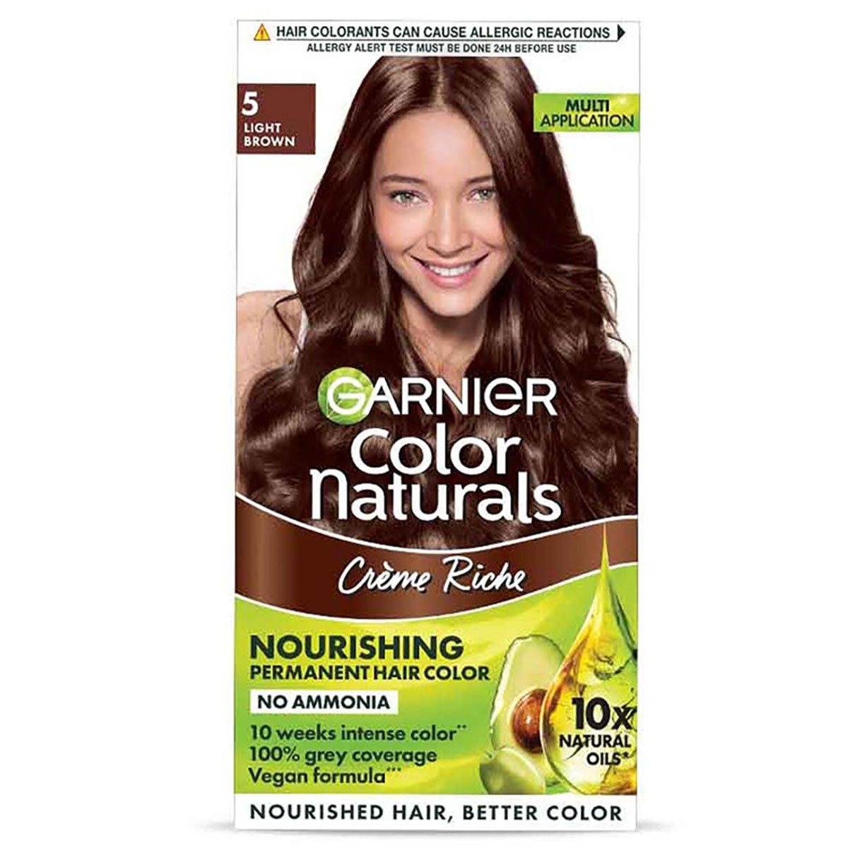 Garnier Color Naturals Shade 5 Light Brown Creme Hair Color, 1 Kit, Pack of 1 Garnier Color Naturals Shade 5 Light Brown Creme Hair Color, 1 Kit, Pack of 1