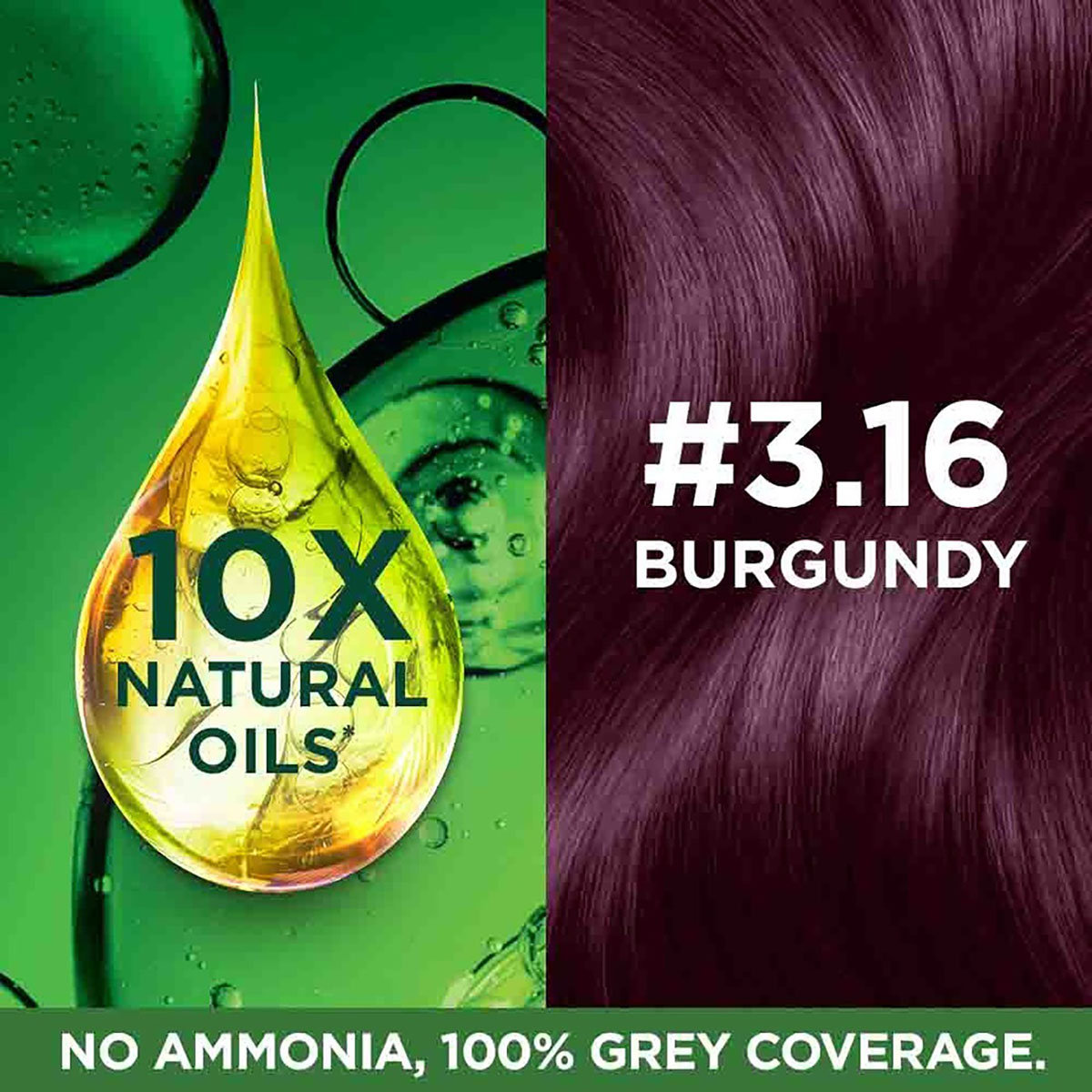 Garnier Color Naturals Shade 3.16 Burgundy Crème Hair Color, 1 Kit, Pack of 1 Garnier Color Naturals Shade 3.16 Burgundy Crème Hair Color, 1 Kit, Pack of 1