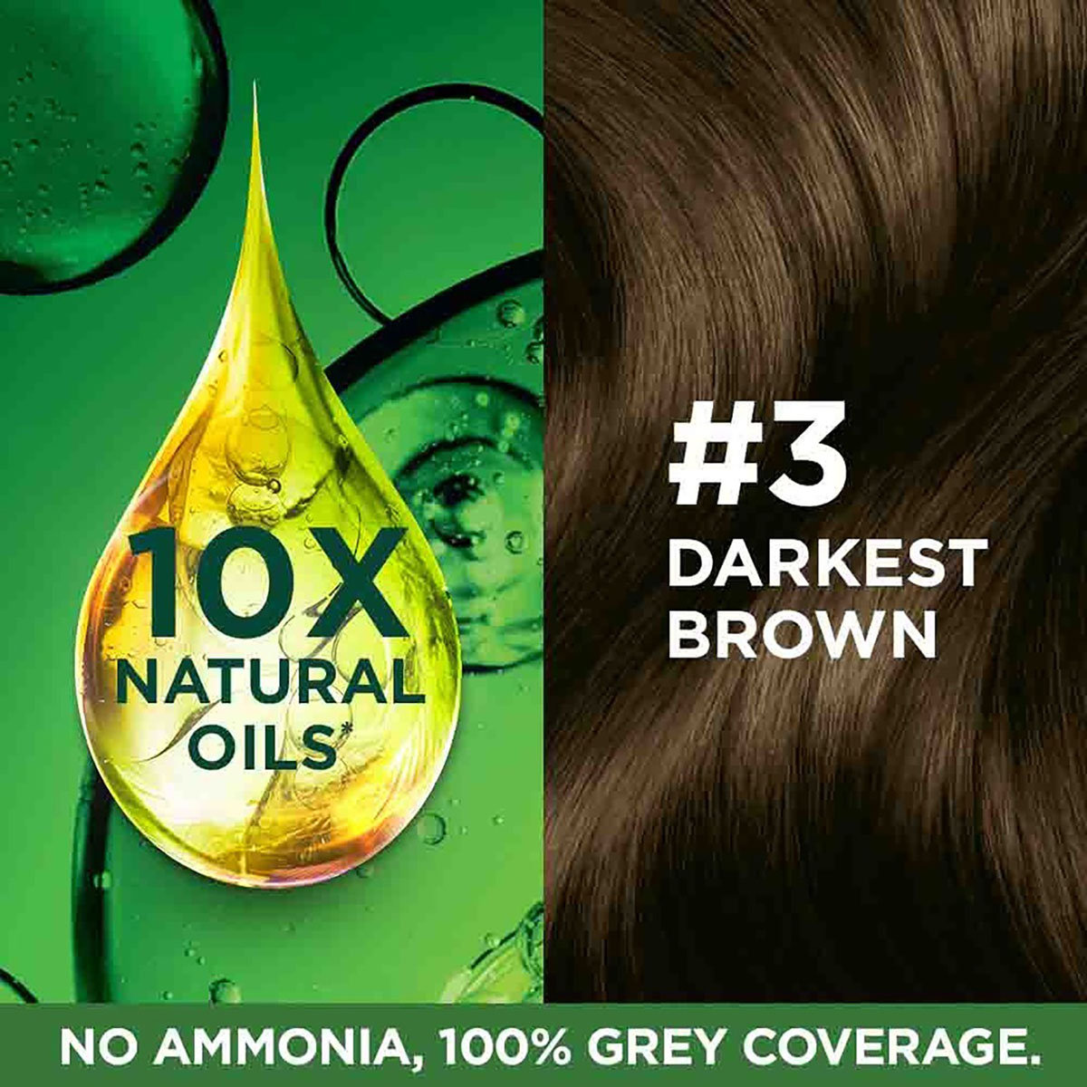 Garnier Color Naturals Crème Shade 3 Darkest Brown Hair Color, 1 Kit, Pack of 1 Garnier Color Naturals Crème Shade 3 Darkest Brown Hair Color, 1 Kit, Pack of 1