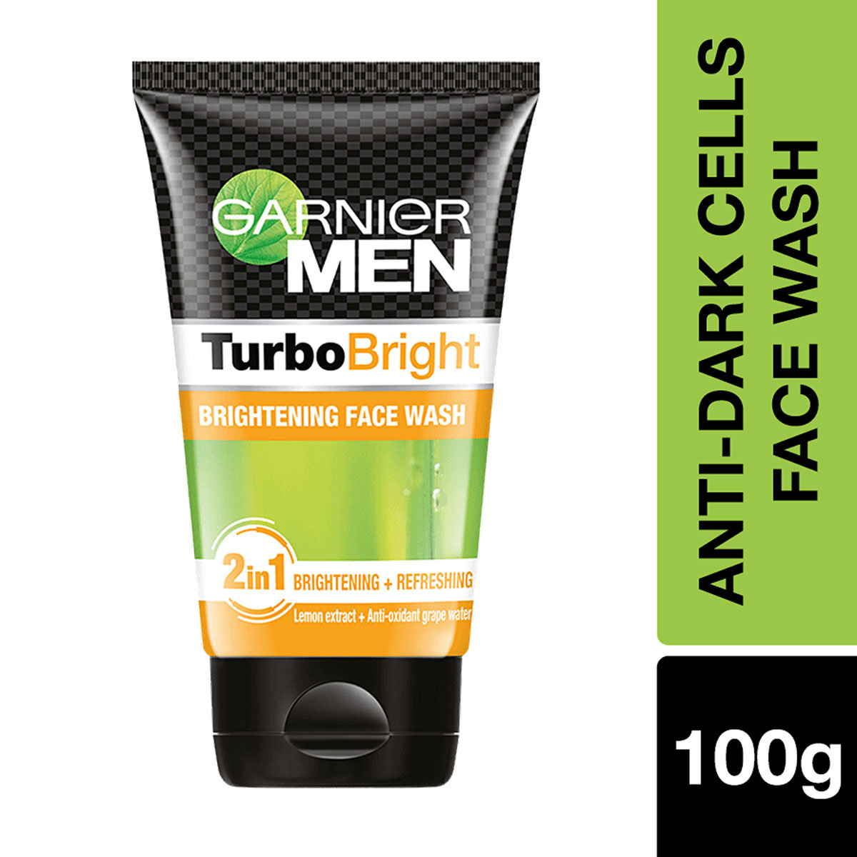 Garnier Men Turbo Bright Face Wash, 100 gm, Pack of 1 Garnier Men Turbo Bright Face Wash, 100 gm, Pack of 1
