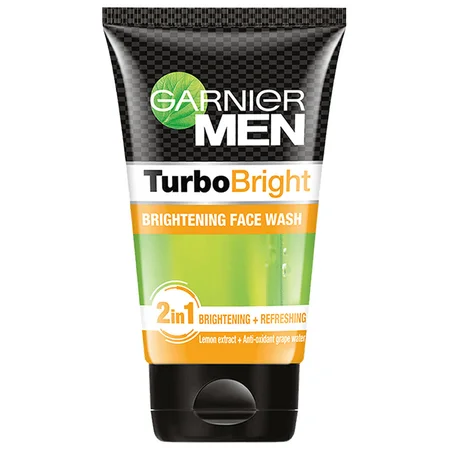 Garnier Men Turbo Bright Face Wash, 100 gm