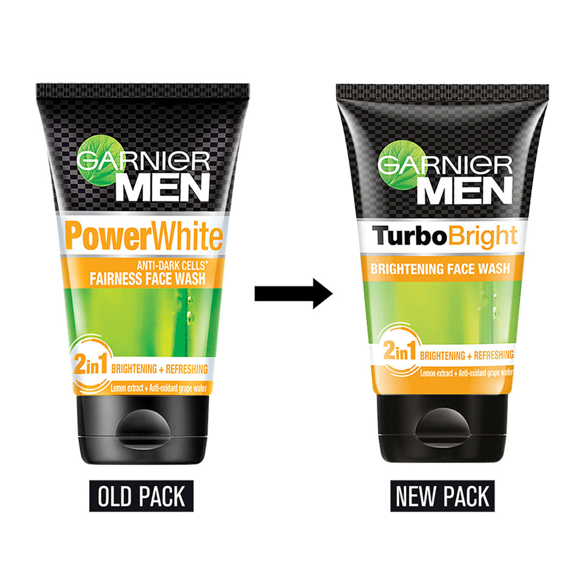 Garnier Men Turbo Bright Face Wash, 100 gm, Pack of 1 Garnier Men Turbo Bright Face Wash, 100 gm, Pack of 1