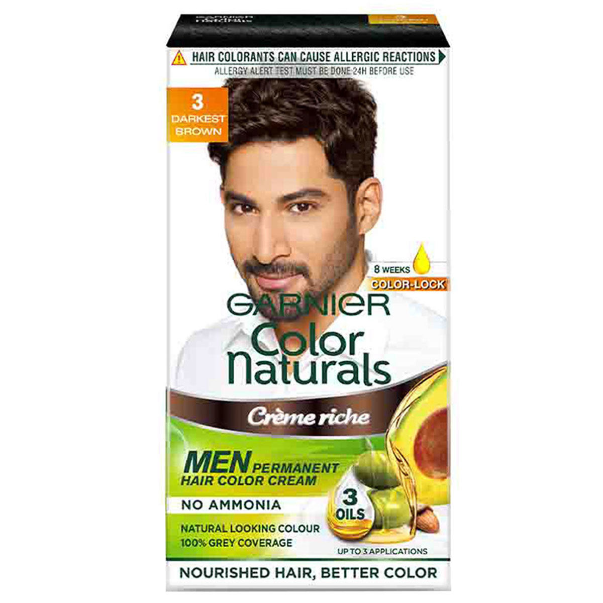 Garnier Color Naturals Men Shade 3 Hair Color Darkest Brown 1 Count 30ml 30gm in Tamil