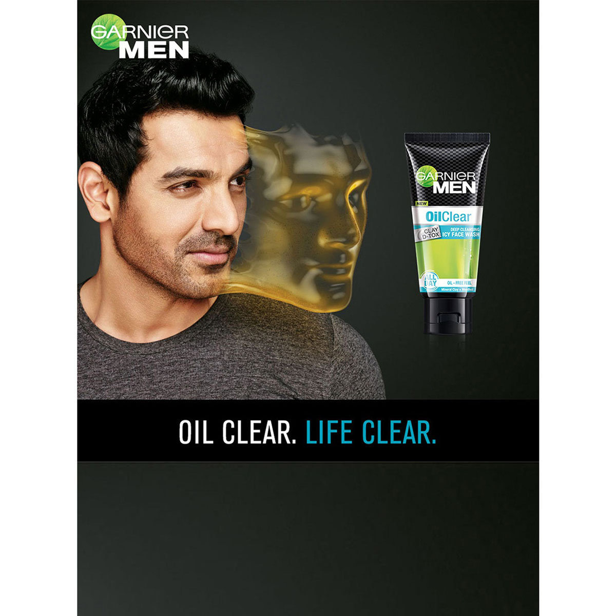 Garnier Men Oil Clear Clay D-Tox Deep Cleansing Icy Face Wash 50 gm | Mineral Clay & Menthol | Removes Excess Oil | Makes Skin Clean & Fresh | For Men, Pack of 1 Garnier Men Oil Clear Clay D-Tox Deep Cleansing Icy Face Wash 50 gm | Mineral Clay & Menthol | Removes Excess Oil | Makes Skin Clean & Fresh | For Men, Pack of 1