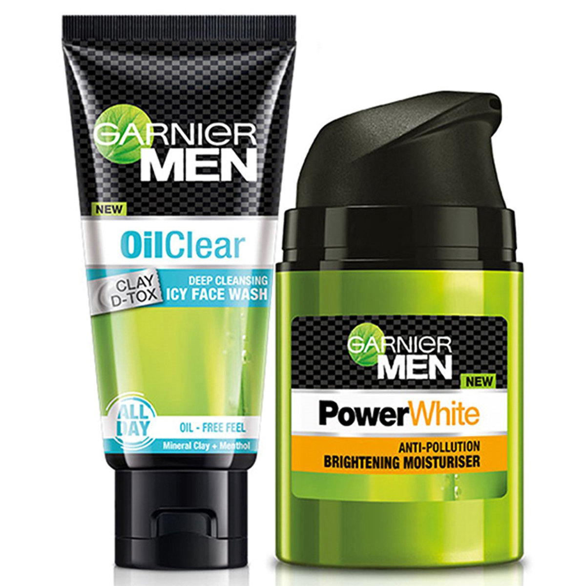Garnier Men Oil Clear Clay D-Tox Deep Cleansing Icy Face Wash 50 gm | Mineral Clay & Menthol | Removes Excess Oil | Makes Skin Clean & Fresh | For Men, Pack of 1 Garnier Men Oil Clear Clay D-Tox Deep Cleansing Icy Face Wash 50 gm | Mineral Clay & Menthol | Removes Excess Oil | Makes Skin Clean & Fresh | For Men, Pack of 1