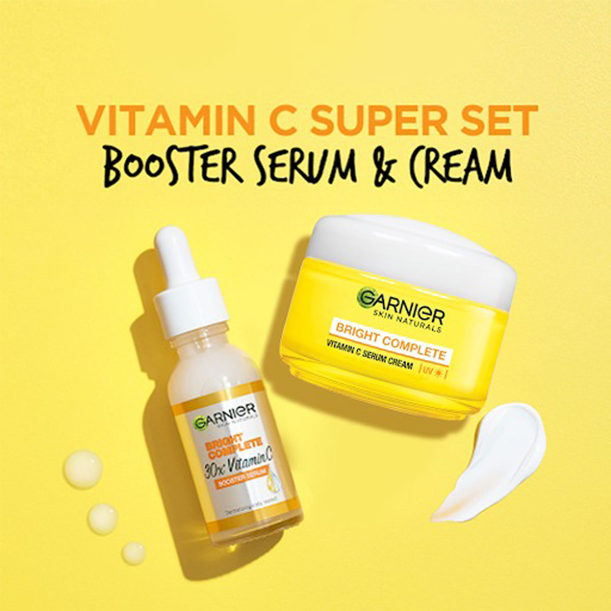 Garnier Bright Complete Vitamin C Serum UV Cream, 23 gm, Pack of 1 Garnier Bright Complete Vitamin C Serum UV Cream, 23 gm, Pack of 1