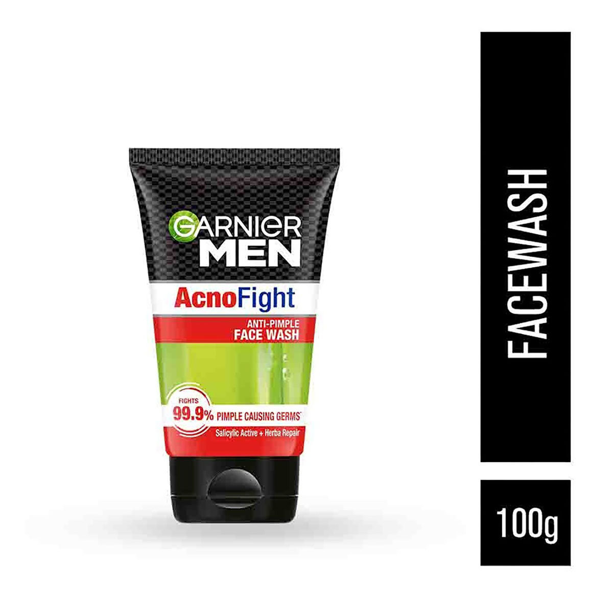 Garnier Men Acno Fight Anti-Pimple Face Wash 100 gm | Salicylic Acid & Herba Repair | Fights 99.9% Pimple Causing Germs | For Pimple Problem, Pack of 1 Garnier Men Acno Fight Anti-Pimple Face Wash 100 gm | Salicylic Acid & Herba Repair | Fights 99.9% Pimple Causing Germs | For Pimple Problem, Pack of 1