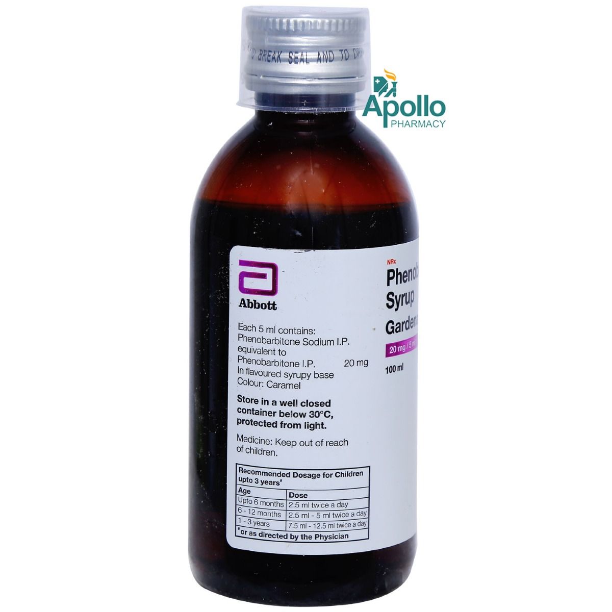 Gardenal Syrup 100 ml Price, Uses, Side Effects, Composition Apollo