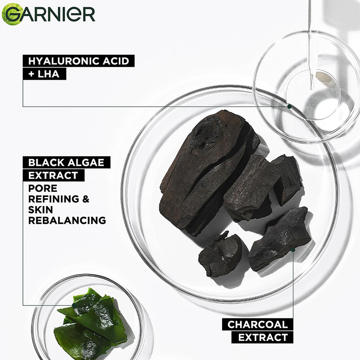 Garnier Pure Charcoal Black Serum Mask 28 gm | Hyaluronic Acid & Black Algae | Helps In Skin Detoxifying & Hydration | For Oily Skin, Pack of 1 Garnier Pure Charcoal Black Serum Mask 28 gm | Hyaluronic Acid & Black Algae | Helps In Skin Detoxifying & Hydration | For Oily Skin, Pack of 1