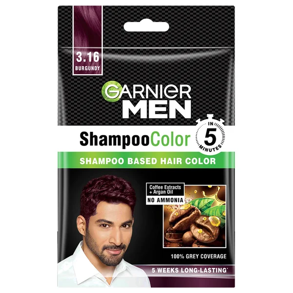 Garnier Men Shade 3.16 Shampoo Color, Burgundy, 1 Count
