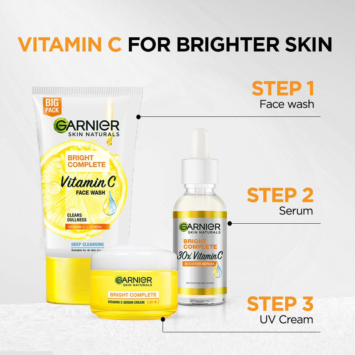 Garnier Skin Naturals Bright Complete 30X Vitamin C Booster Serum, 15 ml, Pack of 1 Garnier Skin Naturals Bright Complete 30X Vitamin C Booster Serum, 15 ml, Pack of 1