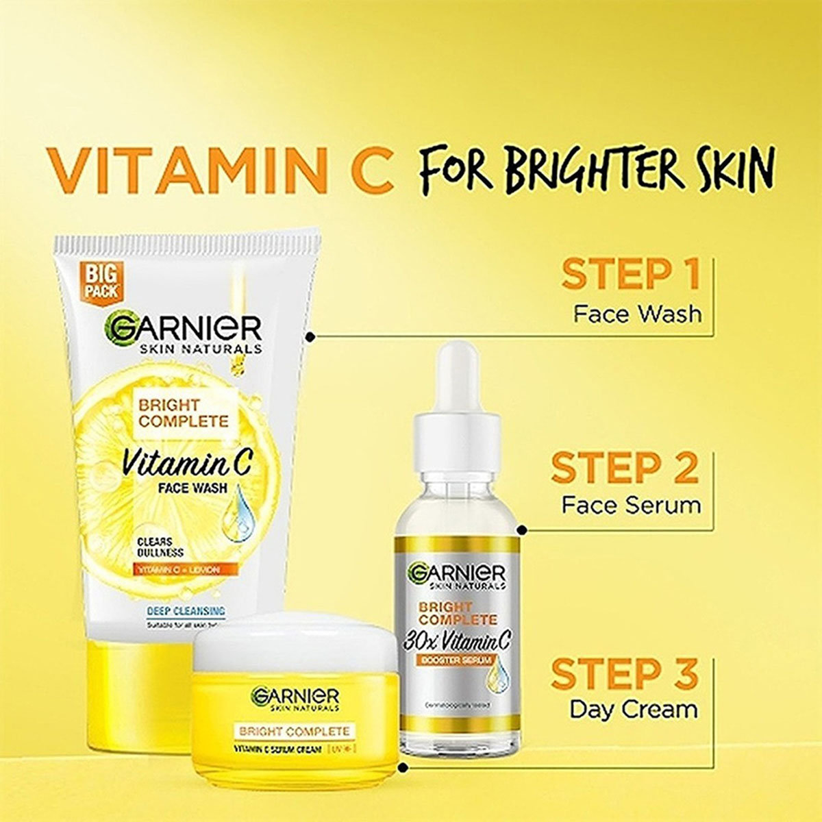 Garnier Skin Naturals Bright Complete Vitamin C Booster Serum, 30 ml, Pack of 1 Garnier Skin Naturals Bright Complete Vitamin C Booster Serum, 30 ml, Pack of 1