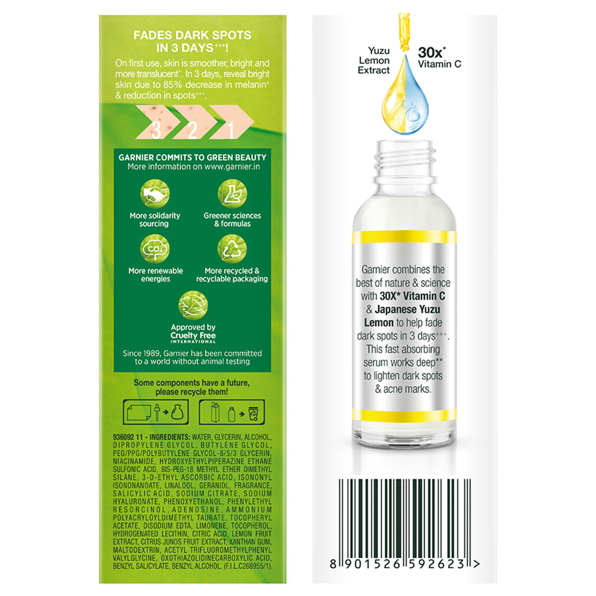 Garnier Skin Naturals Bright Complete Vitamin C Booster Serum, 30 ml, Pack of 1 Garnier Skin Naturals Bright Complete Vitamin C Booster Serum, 30 ml, Pack of 1