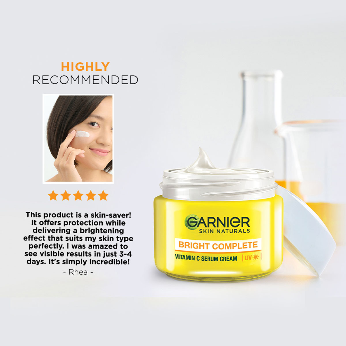 Garnier Bright Complete Vitamin C + Lemon Serum Cream, 45 gm, Pack of 1 Garnier Bright Complete Vitamin C + Lemon Serum Cream, 45 gm, Pack of 1